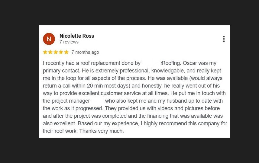 Nicolette Ross Review Miami Roofing - Miami Roofing Review